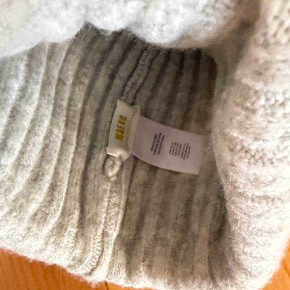 Maeve Gray Ribbed Knit Beanie - Picture 3 of 3